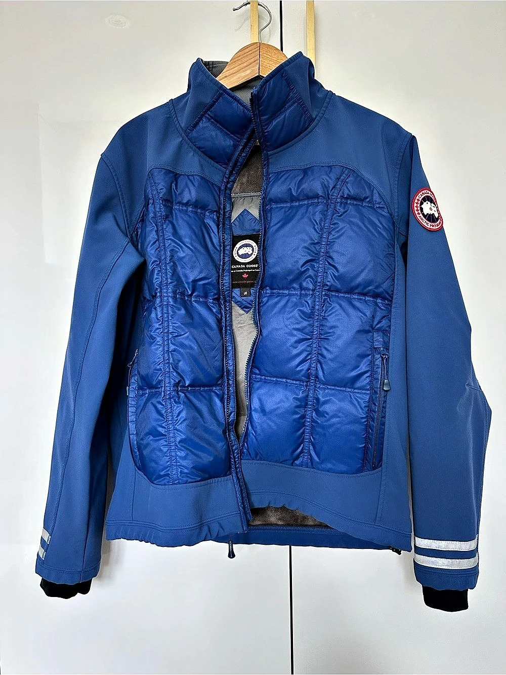 Canada Goose 2705M Hybrid Down Softshell Jacket Pacific Blue Large